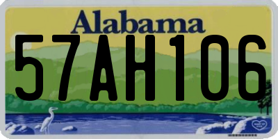 AL license plate 57AH106
