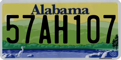 AL license plate 57AH107