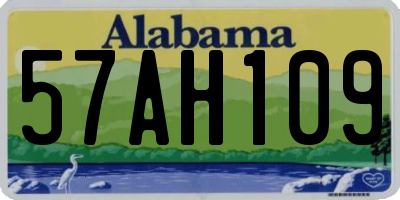 AL license plate 57AH109