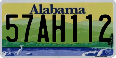 AL license plate 57AH112