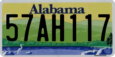 AL license plate 57AH117