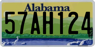 AL license plate 57AH124