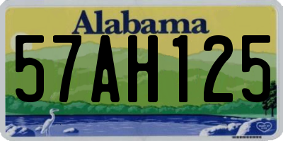 AL license plate 57AH125