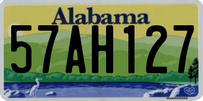 AL license plate 57AH127