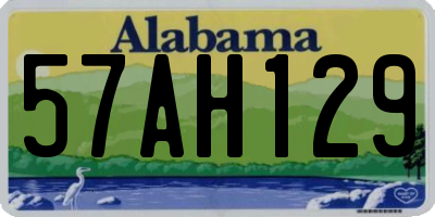 AL license plate 57AH129