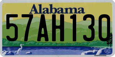 AL license plate 57AH130