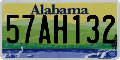 AL license plate 57AH132