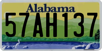 AL license plate 57AH137