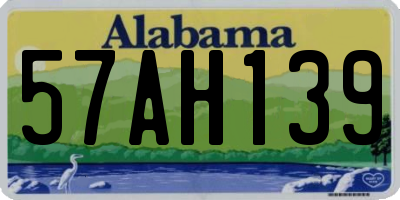 AL license plate 57AH139
