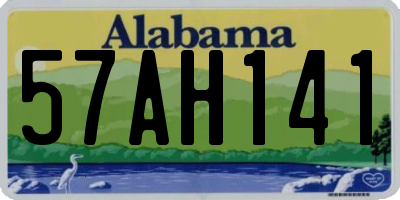 AL license plate 57AH141