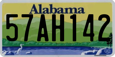 AL license plate 57AH142