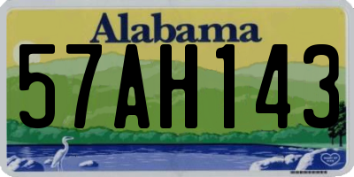 AL license plate 57AH143