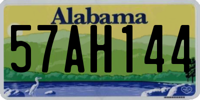 AL license plate 57AH144