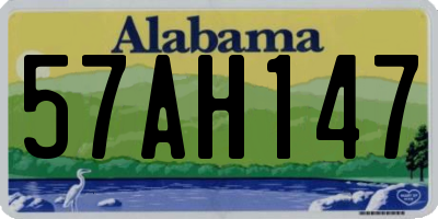 AL license plate 57AH147