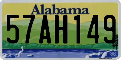 AL license plate 57AH149