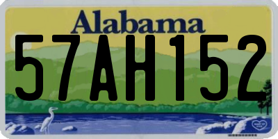 AL license plate 57AH152