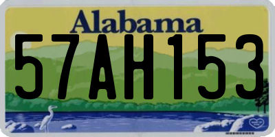 AL license plate 57AH153