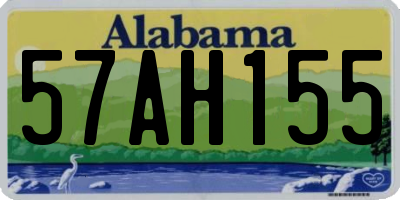 AL license plate 57AH155