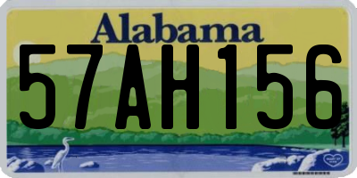 AL license plate 57AH156