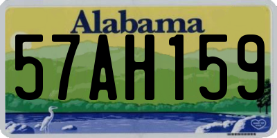 AL license plate 57AH159