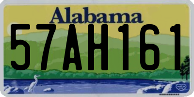 AL license plate 57AH161