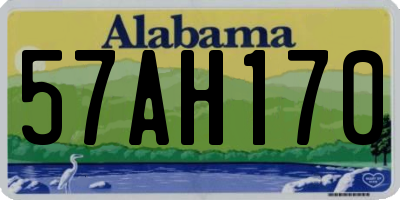 AL license plate 57AH170