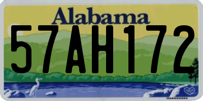 AL license plate 57AH172