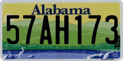 AL license plate 57AH173