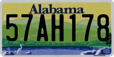 AL license plate 57AH178