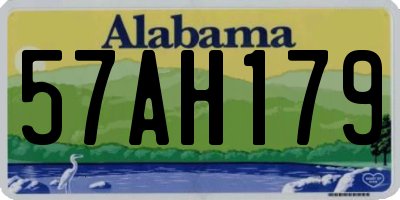 AL license plate 57AH179