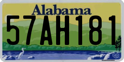 AL license plate 57AH181
