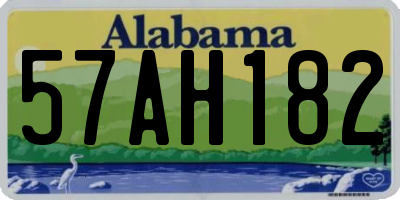 AL license plate 57AH182