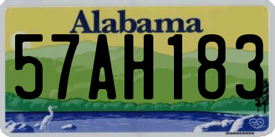 AL license plate 57AH183