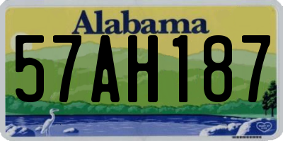 AL license plate 57AH187