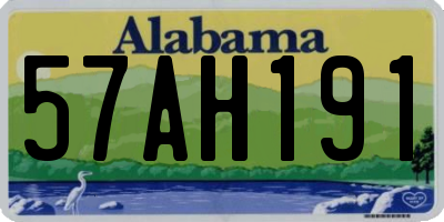AL license plate 57AH191