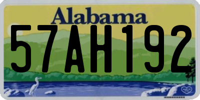 AL license plate 57AH192