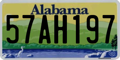 AL license plate 57AH197