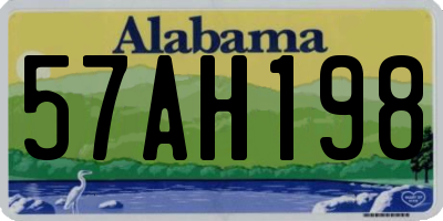 AL license plate 57AH198