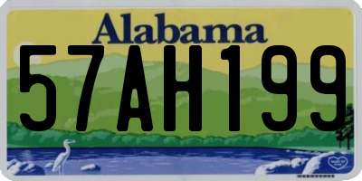 AL license plate 57AH199