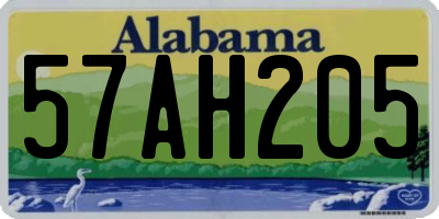 AL license plate 57AH205
