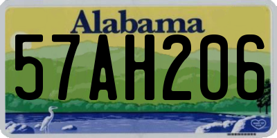 AL license plate 57AH206