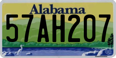 AL license plate 57AH207