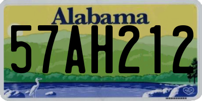 AL license plate 57AH212