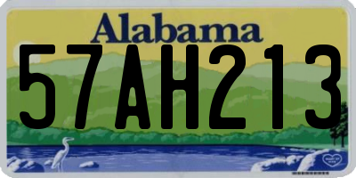 AL license plate 57AH213