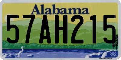 AL license plate 57AH215