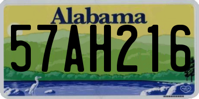 AL license plate 57AH216