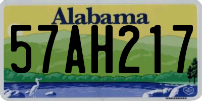 AL license plate 57AH217
