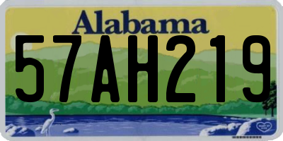 AL license plate 57AH219