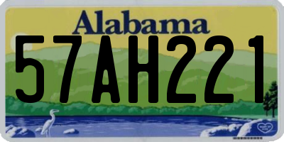 AL license plate 57AH221