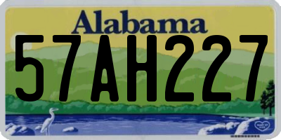 AL license plate 57AH227